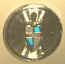 '56 Lincoln Premier roof sail panel car emblem