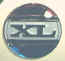 '64 Ford Galaxie XL wheel hub plastic car emblem