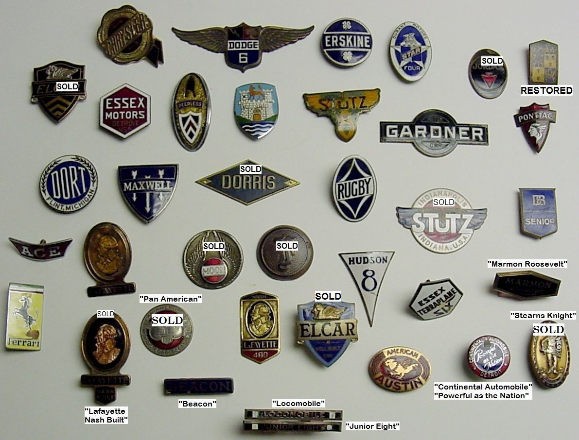 Unrestored emblems in stock