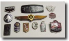 assorted original unrestored enameled emblems